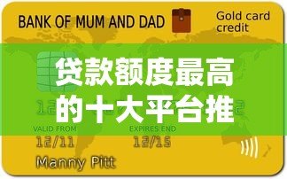 贷款额度最高的十大平台推荐及申请攻略