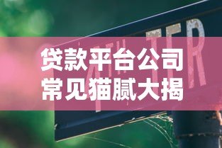贷款平台公司常见猫腻大揭秘：这些隐藏收费和套路要当心！