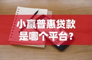 小赢普惠贷款是哪个平台？正规背景与产品解析