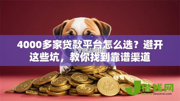 4000多家贷款平台怎么选？避开这些坑，教你找到靠谱渠道