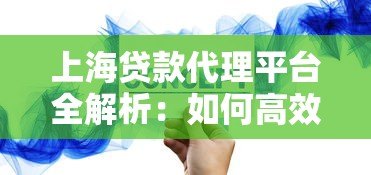 上海贷款代理平台全解析:如何高效匹配适合的贷款方案? 上海贷款代理平台全解析:如何高效匹配适合的贷款方案?