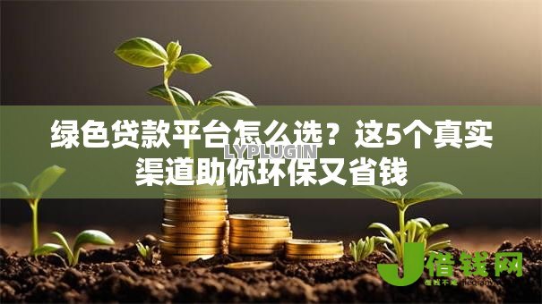 绿色贷款平台怎么选?这5个真实渠道助你环保又省钱 绿色贷款平台怎么选?这5个真实渠道助你环保又省钱