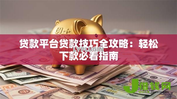 贷款平台贷款技巧全攻略：轻松下款必看指南