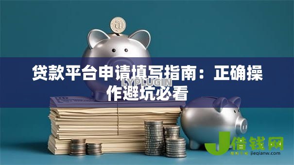 贷款平台申请填写指南:正确操作避坑必看 贷款平台申请填写指南:正确操作避坑必看