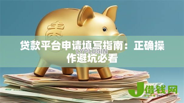 贷款平台申请填写指南:正确操作避坑必看 贷款平台申请填写指南:正确操作避坑必看