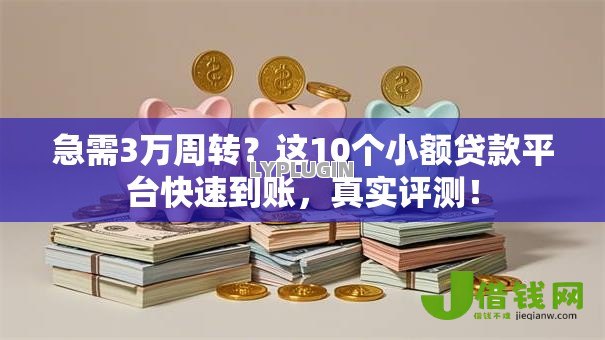 急需3万周转?这10个小额贷款平台快速到账,真实评测! 急需3万周转?这10个小额贷款平台快速到账,真实评测!