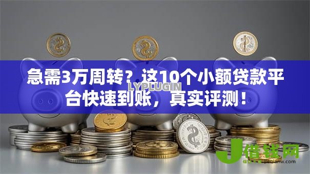 急需3万周转?这10个小额贷款平台快速到账,真实评测! 急需3万周转?这10个小额贷款平台快速到账,真实评测!
