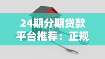 24期分期贷款平台推荐：正规低息灵活还款方案