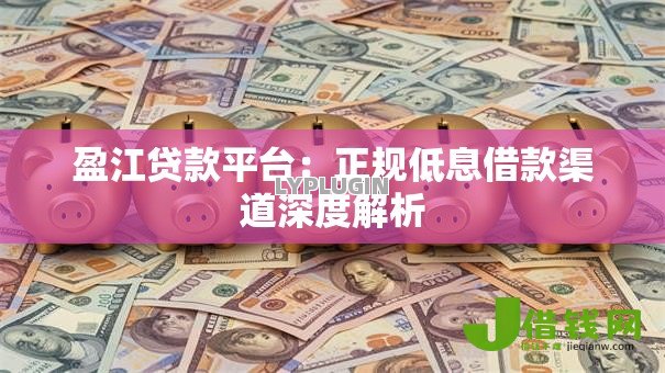 盈江贷款平台：正规低息借款渠道深度解析