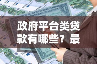 政府平台类贷款有哪些?最全政策解读与申请指南 政府平台类贷款有哪些?最全政策解读与申请指南