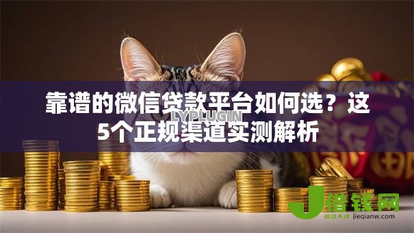 靠谱的微信贷款平台如何选？这5个正规渠道实测解析