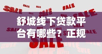舒城线下贷款平台有哪些？正规机构推荐及避坑指南