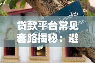 贷款平台常见套路揭秘:避坑指南与防骗技巧 贷款平台常见套路揭秘:避坑指南与防骗技巧