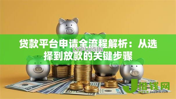贷款平台申请全流程解析：从选择到放款的关键步骤