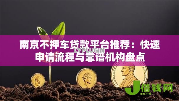 南京不押车贷款平台推荐：快速申请流程与靠谱机构盘点