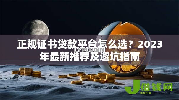 正规证书贷款平台怎么选？2023年最新推荐及避坑指南