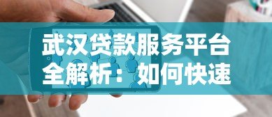 武汉贷款服务平台全解析:如何快速找到适合你的贷款方案 武汉贷款服务平台全解析:如何快速找到适合你的贷款方案