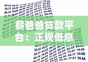 薪爸爸贷款平台:正规低息借款,快速放款解决资金难题 薪爸爸贷款平台:正规低息借款,快速放款解决资金难题