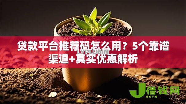 贷款平台推荐码怎么用？5个靠谱渠道+真实优惠解析