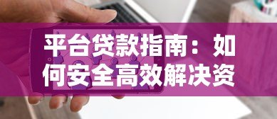 平台贷款指南：如何安全高效解决资金需求