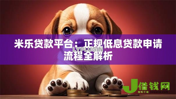 米乐贷款平台：正规低息贷款申请流程全解析