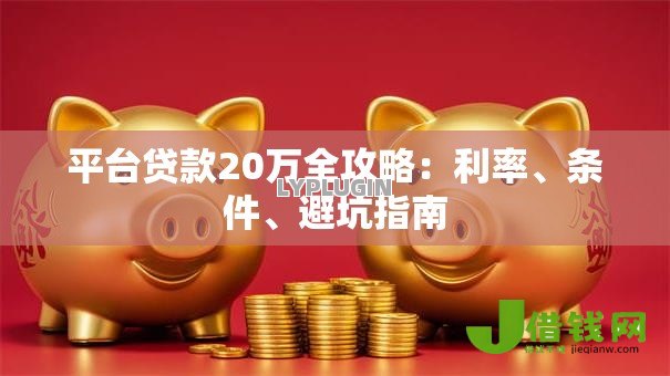 平台贷款20万全攻略:利率、条件、避坑指南 平台贷款20万全攻略:利率、条件、避坑指南