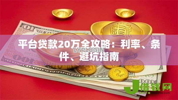 平台贷款20万全攻略:利率、条件、避坑指南 平台贷款20万全攻略:利率、条件、避坑指南