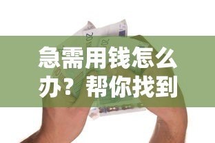 急需用钱怎么办?帮你找到最适合的贷款平台攻略 急需用钱怎么办?帮你找到最适合的贷款平台攻略