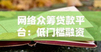 网络众筹贷款平台：低门槛融资新选择与风险防范指南