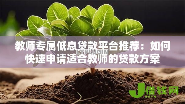 教师专属低息贷款平台推荐:如何快速申请适合教师的贷款方案 教师专属低息贷款平台推荐:如何快速申请适合教师的贷款方案