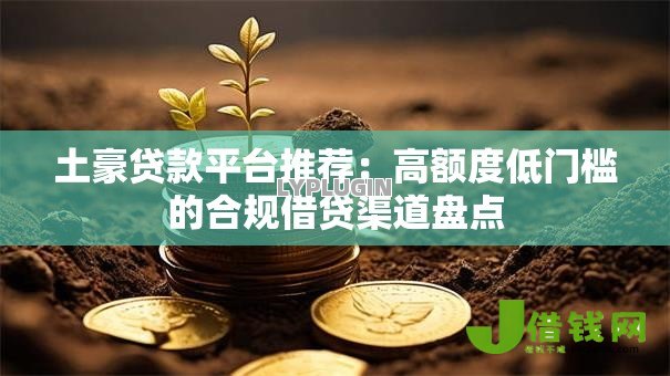土豪贷款平台推荐：高额度低门槛的合规借贷渠道盘点