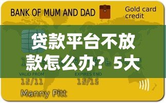 贷款平台不放款怎么办?5大原因及解决方法详解 贷款平台不放款怎么办?5大原因及解决方法详解