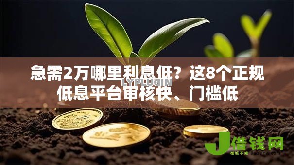 急需2万哪里利息低?这8个正规低息平台审核快、门槛低 急需2万哪里利息低?这8个正规低息平台审核快、门槛低