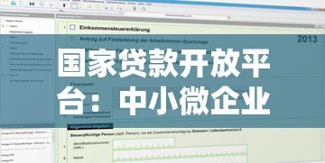 国家贷款开放平台:中小微企业贷款申请全攻略 国家贷款开放平台:中小微企业贷款申请全攻略