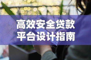 高效安全贷款平台设计指南：用户体验与风控并重