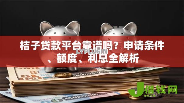 桔子贷款平台靠谱吗？申请条件、额度、利息全解析