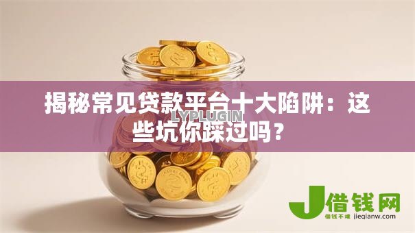揭秘常见贷款平台十大陷阱:这些坑你踩过吗? 揭秘常见贷款平台十大陷阱:这些坑你踩过吗?