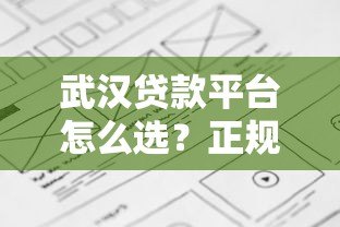 武汉贷款平台怎么选?正规渠道与避坑指南 武汉贷款平台怎么选?正规渠道与避坑指南