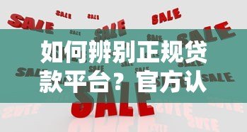 如何辨别正规贷款平台?官方认证的五大关键要点 如何辨别正规贷款平台?官方认证的五大关键要点