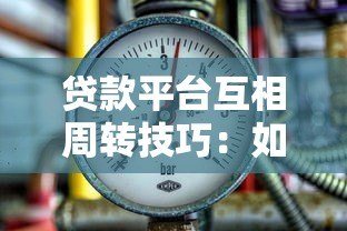 贷款平台互相周转技巧:如何合理使用多个平台缓解资金压力 贷款平台互相周转技巧:如何合理使用多个平台缓解资金压力