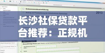 长沙社保贷款平台推荐：正规机构+申请条件+流程解析