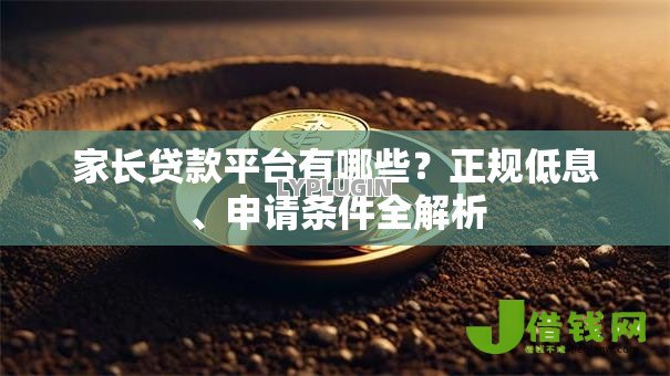 家长贷款平台有哪些？正规低息、申请条件全解析