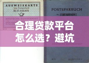 合理贷款平台怎么选?避坑指南与选择技巧 合理贷款平台怎么选?避坑指南与选择技巧