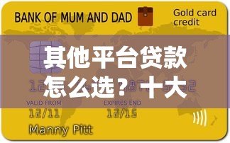 其他平台贷款怎么选?十大常见问题深度解析 其他平台贷款怎么选?十大常见问题深度解析