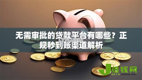 无需审批的贷款平台有哪些?正规秒到账渠道解析 无需审批的贷款平台有哪些?正规秒到账渠道解析