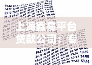上海鑫易平台贷款公司：专业贷款服务与申请流程详解