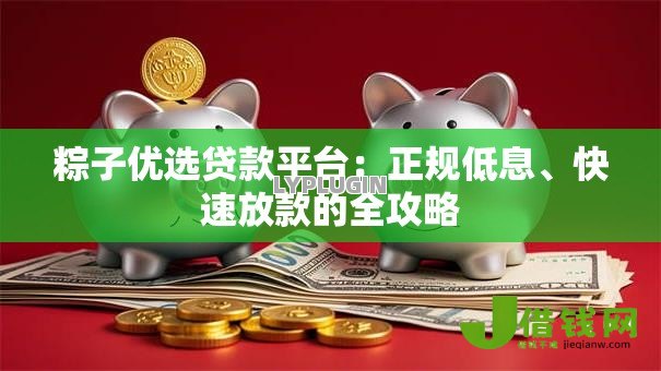 粽子优选贷款平台：正规低息、快速放款的全攻略