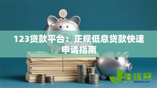 123贷款平台：正规低息贷款快速申请指南