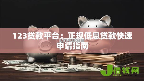 123贷款平台：正规低息贷款快速申请指南