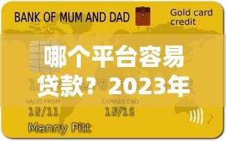 哪个平台容易贷款？2023年十大正规网贷平台推荐